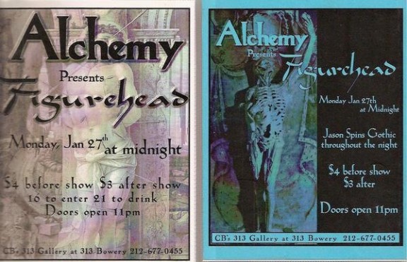 Alchemy / Figurehead (2 Flyers)