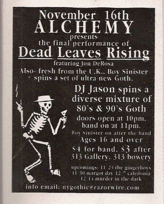 Alchemy / Dead Leaves Rising (final show)