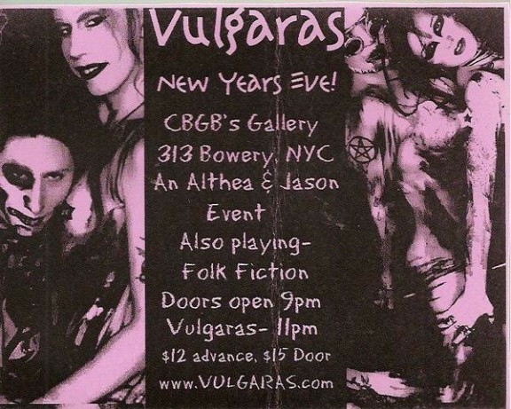 Alchemy / Vulgaras / New Year’s Eve 2003/2004 / Folk Fiction