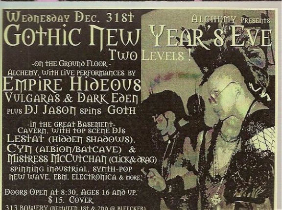 Gothic New Year’s Eve 2003/2004 / Alchemy / Empire Hideous / Vulgaras / Dark Eden