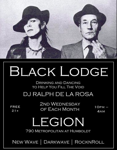 Black Lodge – The first installation of a new night!