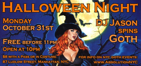 Absolution-NYC-Goth-Club-Flyer-Halloween-slider image