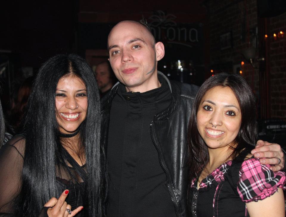 Absolution-NYC-Goth-Club-Gopal of Bella Morte and Brighter Fires with happy fans.jpg
