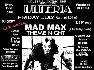 DJ Jason guest spins at Ulteria in CT on Friday, July 6th
