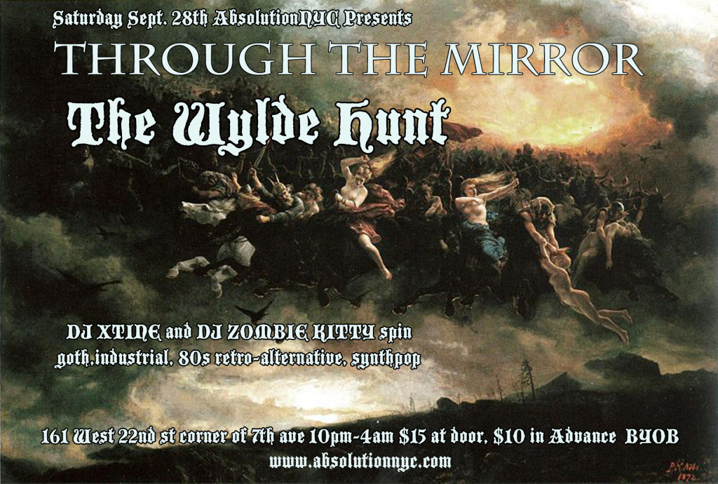 Absolution Presents: The Wylde Hunt event at THROUGH THE MIRROR on Saturday, September 28th