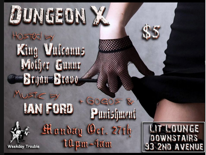 Recommended: Dungeon X with DJ Ian Fford on October 27th