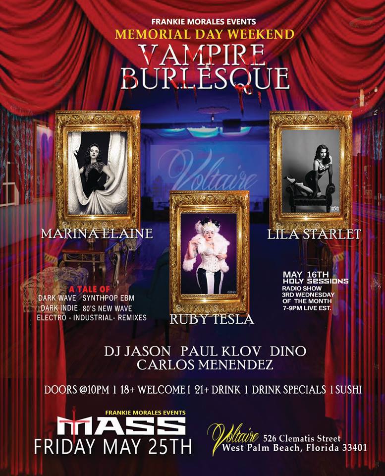 DJ Jason spins at MASS for their Vampire Burlesque night at Voltaire nightclub