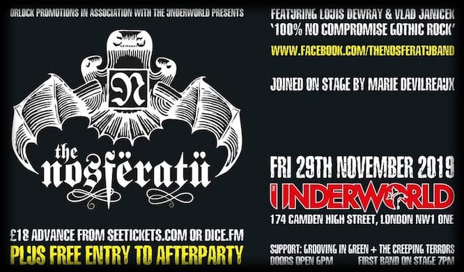 Recommended Event: The Nosferatu at The Underworld Camden with Free Afterparty!