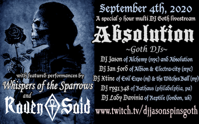 Absolution ~ Goth Livestream on September 4th