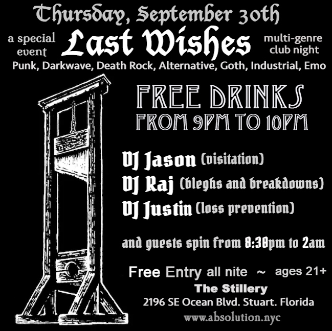 Last Wishes: a special multi-genre event ~ on September 30th