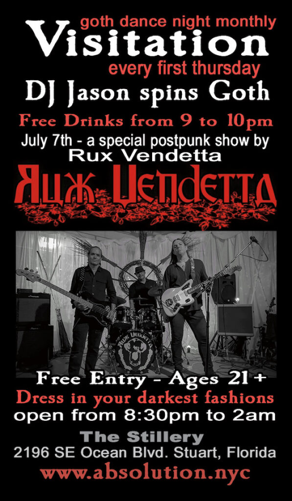 Visitation presents Rux Vendetta on July 7th