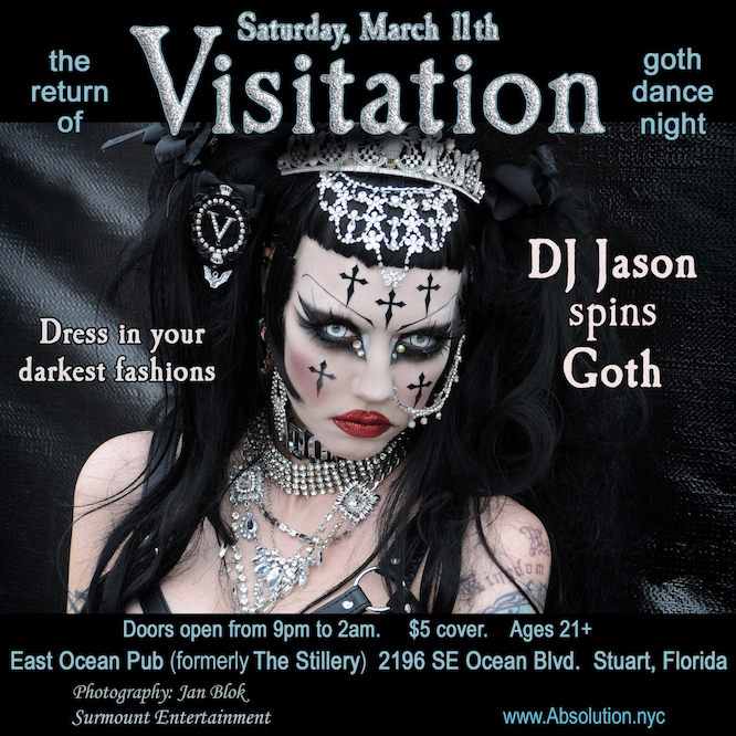 Visitation ~ Goth Dance Night ~ returns for a Saturday night in March