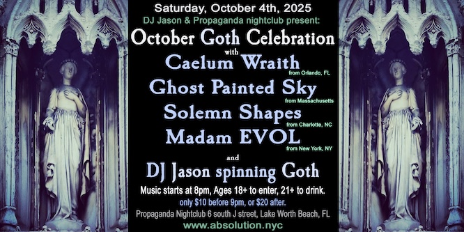 October Goth Celebration on Oct. 4th