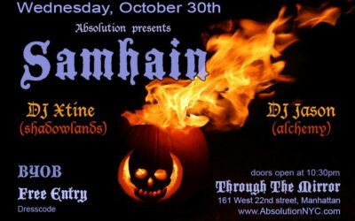 Absolution presents: FREE Samhain party on Wednesday, October 30th