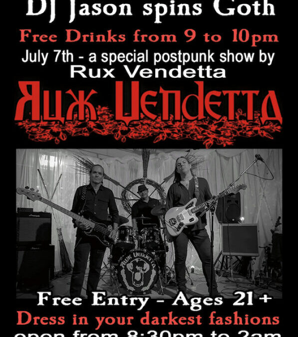 Visitation presents Rux Vendetta on July 7th