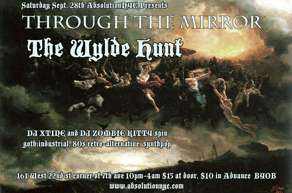 Absolution Presents: The Wylde Hunt event at THROUGH THE MIRROR on Saturday, September 28th