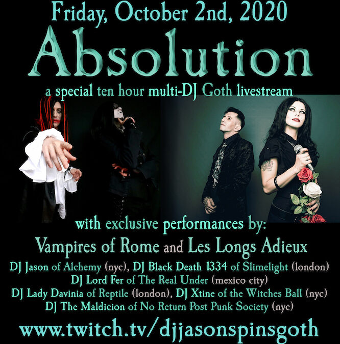 Absolution ~ Goth Livestream on October 2nd