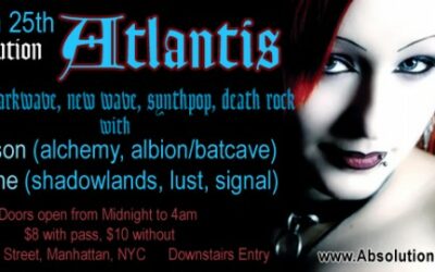 Absolution presents Atlantis on Friday, March 25th