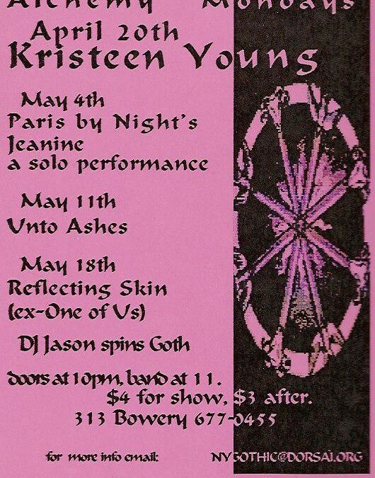 Alchemy / Kristeen Young… etc.