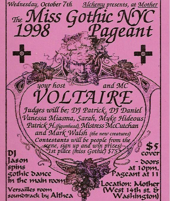 The Miss Gothic NYC 1998 Pageant (version 2)