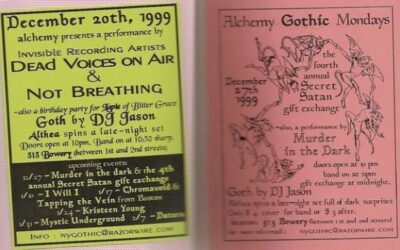 Alchemy / Dead Voices on Air / Secret Satan (2 passes)