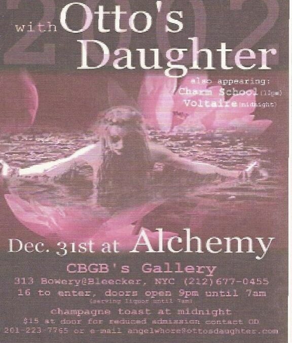 Alchemy / New Year’s Eve / Otto’s Daughter / Charm School / Voltaire