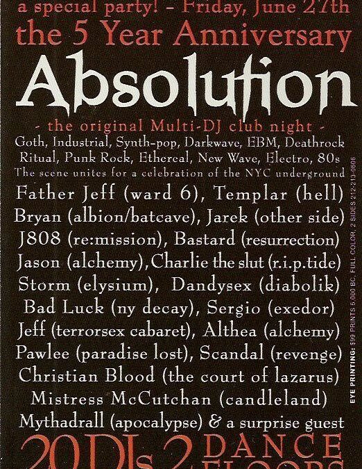 Absolution / 5 year Anniversary