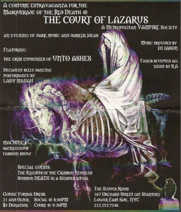 The Court of Lazarus / Unto Ashes / Ra / Belly Dancing / Machine