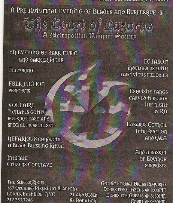The Court of Lazarus / Folk Fiction / Voltaire