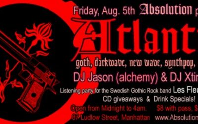 Absolution presents: Atlantis on August 5th