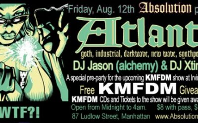 Absolution presents: Atlantis on August 12th with CD and Ticket Giveaways from KMFDM