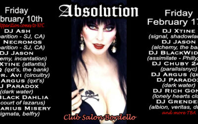 Absolution ~ 2 Multi DJ Nights ~ Fridays, February 10th & February 17th