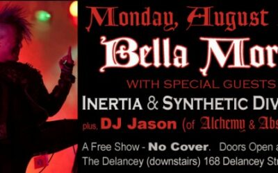 Bella Morte, Inertia and Synthetic Division on August 29th – Free Show