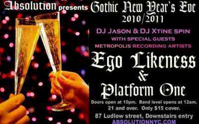 Absolution presents: Gothic New Year’s Eve Party w/ Ego Likeness & Platform One