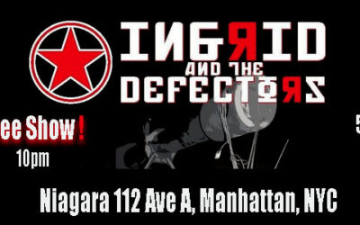 Recommended: Ingrid and the Defectors perform live on Thursday, May 15th ~ Free Show