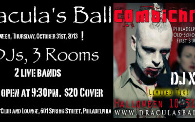 Dracula’s Ball with DJ Xtine and Combichrist in Philadelphia on October 31st