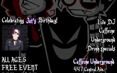 Recommended: Jet’s birthday party at Ian Ford’s coffee shop, Caffeine Underground on October 20th