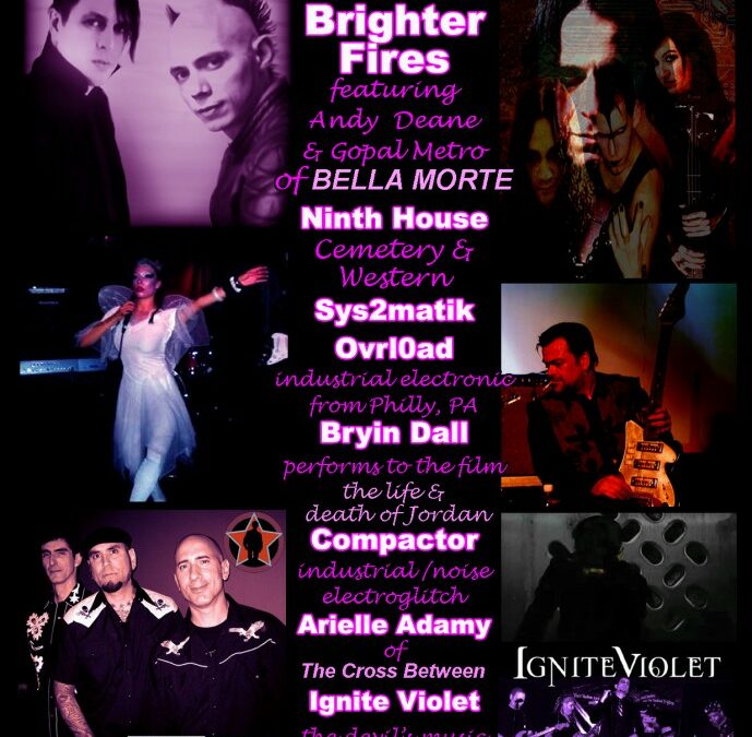 Incantation on Saturday, May 12th ~ featuring 7 great bands including Brighter Fires (Bella Morte founders Andy and Gopal)