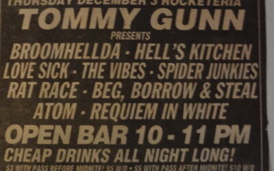 an old advertisement from Danceteria featuring Requiem in White