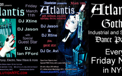 Atlantis – Goth Industrial Wave and Synthpop Dance Nights