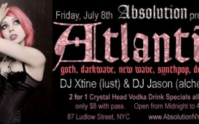 Absolution presents: Atlantis on Friday, July 8th